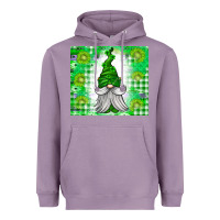 Lavender St. Patricks Day Gnome Heavyweight Hoodie - CowhideDigitalArt