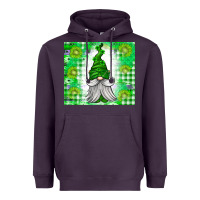 Plum St. Patricks Day Gnome Heavyweight Hoodie - CowhideDigitalArt
