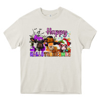 Cream happy hallothanksmas cows  nancy Heavy Core Tee - NancyCooperArtShop