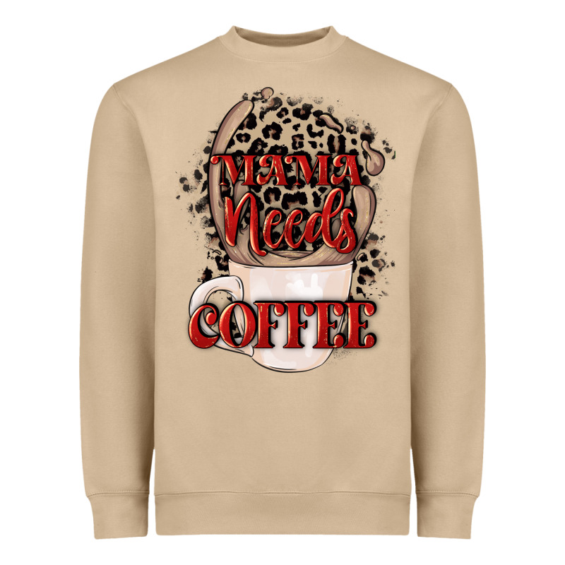 Mama Needs Coffee Mother's Day Heavyweight Sweatshirt by CowGirlArtShop | Teevron