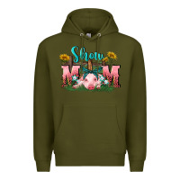 Army Green Show mom pig Mother's Day Premium Hoodie - FaDigitalArtStudio