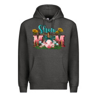Charcoal Heather Show mom pig Mother's Day Premium Hoodie - FaDigitalArtStudio
