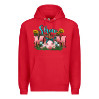 Red Show mom pig Mother's Day Premium Hoodie - FaDigitalArtStudio