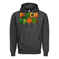 Charcoal Heather pinch proof Zipper Hoodie - FaDigitalArtStudio