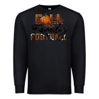 Black Fall Family Football Premium Sweatshirt - LillyAllenDesigns