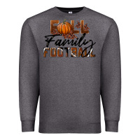 Charcoal Heather Fall Family Football Premium Sweatshirt - LillyAllenDesigns