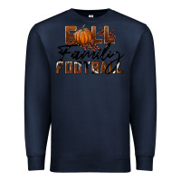 Navy Fall Family Football Premium Sweatshirt - LillyAllenDesigns