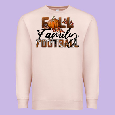 Fall Family Football Premium Sweatshirt Designed By Lillyallendesigns