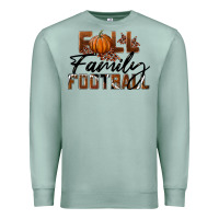 Seafoam Fall Family Football Premium Sweatshirt - LillyAllenDesigns