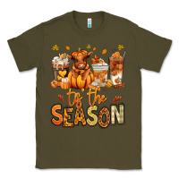 Army Green Tis' the season Fall Heifer coffee cups Classic Tee - RanaPortraitStore