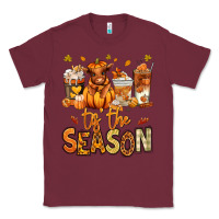 Burgundy Tis' the season Fall Heifer coffee cups Classic Tee - RanaPortraitStore