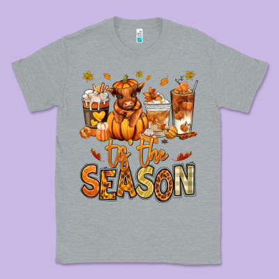 Tis' The Season Fall Heifer Coffee Cups Classic Tee Designed By Ranaportraitstore