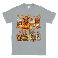 Heather Grey Tis' the season Fall Heifer coffee cups Classic Tee - RanaPortraitStore