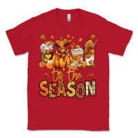 Red Tis' the season Fall Heifer coffee cups Classic Tee - RanaPortraitStore