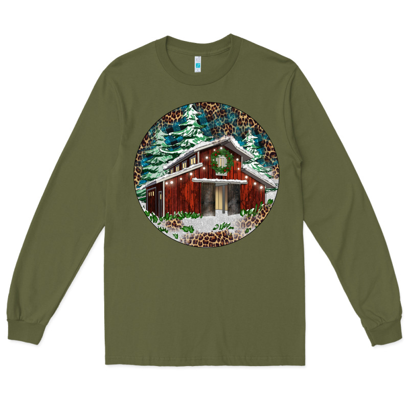 Barn Christmas Long Sleeve Tee by RanaPortraitStore | Teevron