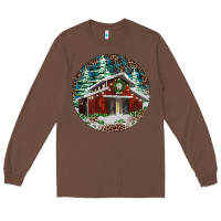 Chestnut Barn Christmas Long Sleeve Tee - RanaPortraitStore