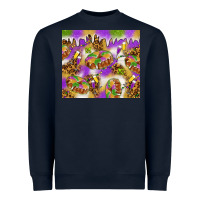 Navy Mardi Gras with king cake tumbler Heavyweight Sweatshirt - HowdyJamesFarm