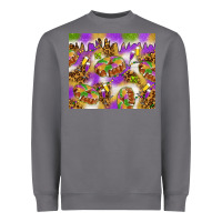 Storm Mardi Gras with king cake tumbler Heavyweight Sweatshirt - HowdyJamesFarm