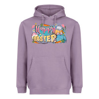 Lavender Happy Easter Heavyweight Hoodie - LillyAllenDesigns