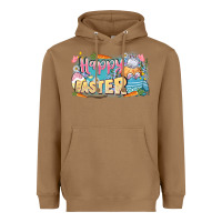 Toasted Coconut Happy Easter Heavyweight Hoodie - LillyAllenDesigns