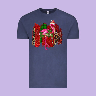 Christmas Flamingo Vintage Tee Designed By Bettercallsaul
