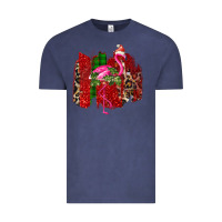 Vintage Denim christmas flamingo Vintage Tee - Bettercallsaul