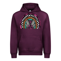 Mauve Wine race leopard rainbow Urban Hoodie - Artiststas