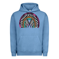Pigment Pebble Blue race leopard rainbow Urban Hoodie - Artiststas