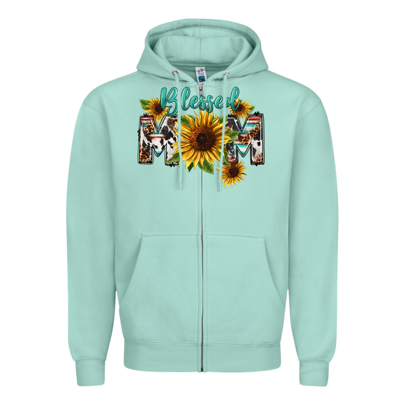 Blessed Mom Mother's Day Zipper Hoodie by FaDigitalArtStudio | Teevron
