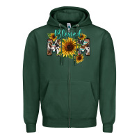 Sports Green Blessed mom Mother's Day Zipper Hoodie - FaDigitalArtStudio