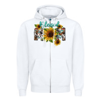 White Blessed mom Mother's Day Zipper Hoodie - FaDigitalArtStudio