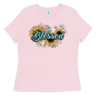 Bubblegum Pink blessed Ladies Tee - NancyCooperArtShop