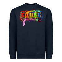 Navy Equal rights Heavyweight Sweatshirt - CowGirlArtShop