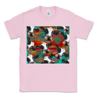 Bubblegum Pink holstein cows with gemstone Classic Tee - BarkalooDesign