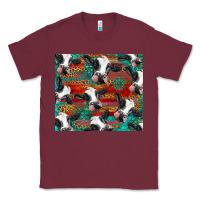 Burgundy holstein cows with gemstone Classic Tee - BarkalooDesign