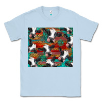 Dusty Blue holstein cows with gemstone Classic Tee - BarkalooDesign