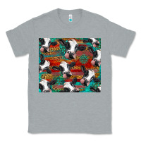 Heather Grey holstein cows with gemstone Classic Tee - BarkalooDesign