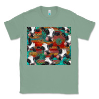 Sage holstein cows with gemstone Classic Tee - BarkalooDesign