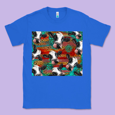 Holstein Cows With Gemstone Classic Tee Designed By Barkaloodesign