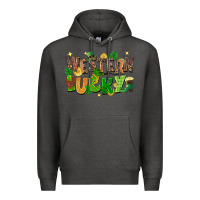 Charcoal Heather western lucky St. Patricks Day Premium Hoodie - FaDigitalArtStudio