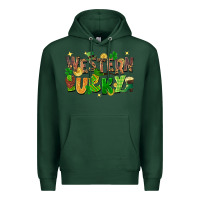 Sports Green western lucky St. Patricks Day Premium Hoodie - FaDigitalArtStudio