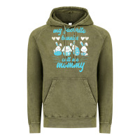 Vintage Olive My Favorite Bunnies Call Me Mommy Vintage Hoodie - Bettercallsaul