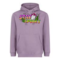 Lavender Stay Spooky Heavyweight Hoodie - CowhideDigitalArt