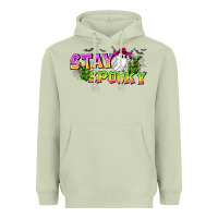 Matcha Stay Spooky Heavyweight Hoodie - CowhideDigitalArt
