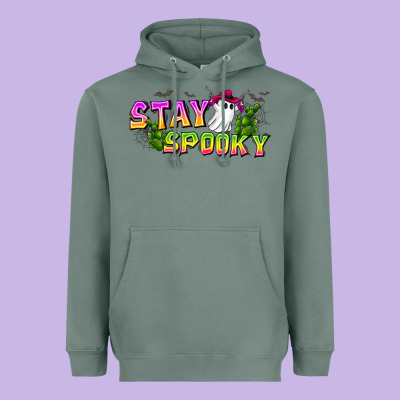 Stay Spooky Heavyweight Hoodie Designed By Cowhidedigitalart