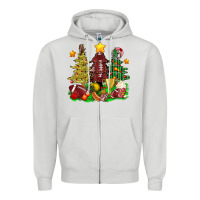 Dove Grey christmas with american football trees bbs Zipper Hoodie - BundleAndBundleShop