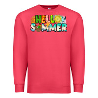 Cardinal Hello Summer Premium Sweatshirt - CowhideDigitalArt