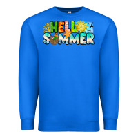 True Royal Hello Summer Premium Sweatshirt - CowhideDigitalArt