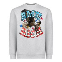 Heather Grey American Eagle Heavyweight Sweatshirt - HowdyJamesFarm