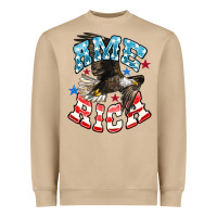 Mushroom American Eagle Heavyweight Sweatshirt - HowdyJamesFarm
